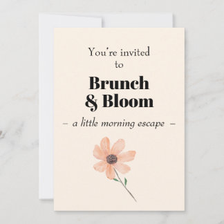 Brunch & Bloom Invitation