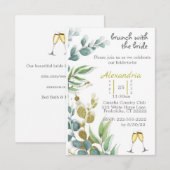 Brunch Bridal Shower Kaart (Voorkant / Achterkant)