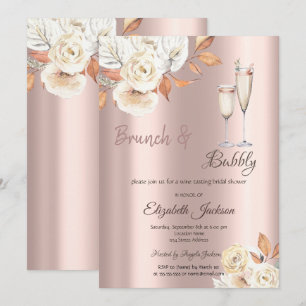 Brunch & Bubbels Herfstbloemen Bruidsdiner Kaart