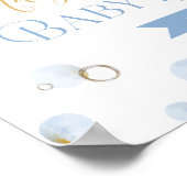 Brunch Bubble en Baby shower Welcome Sign Poster (Hoek)