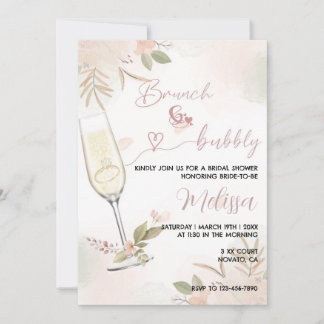 Brunch & Bubble Invitation Bedankkaart