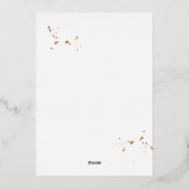 Brunch Bubble Strawberry Champagne Vrijgezellenfee Folie Uitnodiging (Achterkant)