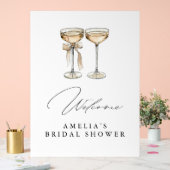 Brunch & Bubbly Aquarelle Champagne Baby Shower (Mariage)