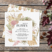 Brunch Bubbly Boho Feuille Invitation Fête des mar