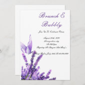 BRUNCH & BUBBLY BRIDAL DOUCHE INVITATION (Devant / Derrière)