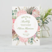 Brunch & Bubbly Bridal Shower Invitation (Debout devant)