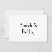 Brunch & Bubbly, carte RSVP (Devant)