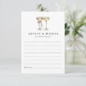 Brunch & Bubbly Champagne Vrijgezellenfeest Advieskaart (Staand voorkant)