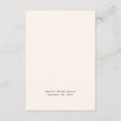 Brunch & Bubbly Champagne Vrijgezellenfeest Advieskaart (Achterkant)