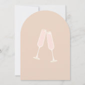 Brunch Bubbly Champagne Vrijgezellenfeest Arch Uit Kaart (Achterkant)