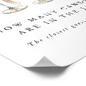 Brunch & Bubbly Champagne Wedding Guessing Game Poster (Hoek)