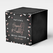 Brunch & Bubbly Confetti Bruidsfeest Bedankdoosjes (Voorkant Zijde)