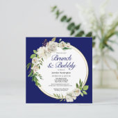 Brunch & Bubbly Fête des mariées Boho Invitation (Debout devant)