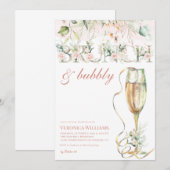 Brunch & Bubbly Invitation de douche nuptiale (Devant / Derrière)