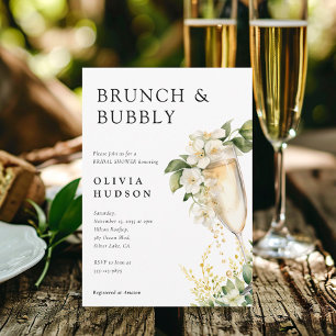 Brunch & Bubbly Invitation de douche nuptiale
