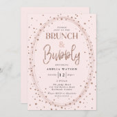 Brunch & Bubbly Invitation de douche nuptiale (Devant / Derrière)