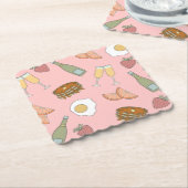 Brunch & Bubbly Papieren Onderzetters (Gebogen)