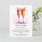 Brunch & Bubbly Personnalisable Invitation de Vale (Debout devant)