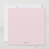 Brunch Bubbly Robe rose douche nuptiale Invitation (Dos)