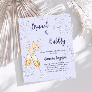 Brunch Bubbly Vrijgezellenfeest lavendel uitnodigi