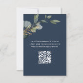 Brunch & Bubbly Vrijgezellenfeest QR-code Eucalypt Kaart (Achterkant)