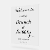 Brunch Bubbly Welcome Black White (Angle)