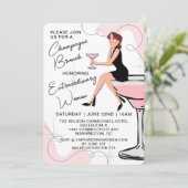 Brunch champagne pour femmes Invitation (Debout devant)