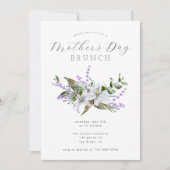 Brunch de la fête des mères | Invitation florale b (Devant)