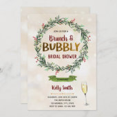 Brunch de Noël et invitation à la fête (Devant / Derrière)