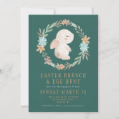 Brunch de Pâques Chasse aux oeufs Invitation (Devant)