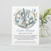 Brunch de Pâques Elégante Invitation (Debout devant)