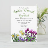 Brunch de Pâques et chasse aux oeufs Invitation de (Debout devant)