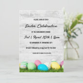 Brunch De Pâques Et Invitation De Chasse Aux Oeufs (Debout devant)