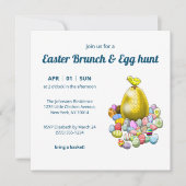 Brunch de Pâques & Invitation chasse aux oeufs (Devant)