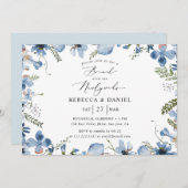 Brunch élégant avec Faire-part de mariage aux jeun (Devant / Derrière)