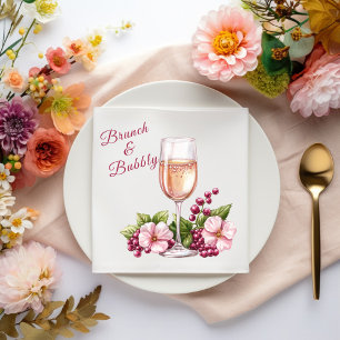 Brunch en Bruisende Bloemen Servet