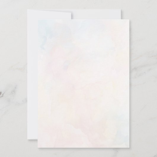 Brunch en Bruisende Champagne Bruiloft Feest Bedankkaart (Achterkant)