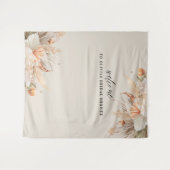 brunch en bubbels Bruidsjurk pampasgras Wandkleed (Voorkant (horizontaal))