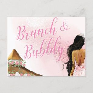 Brunch en bubbels feestdagenkaart