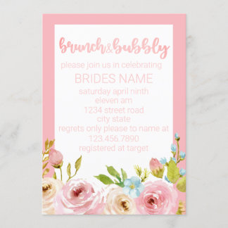 Brunch en bubbels kaart