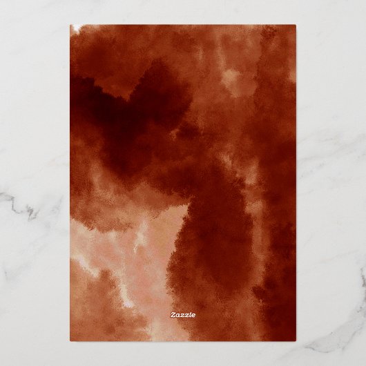 Brunch en Bubble Autumn Vrijgezellenfeest Roos Gol Folie Uitnodiging (Achterkant)