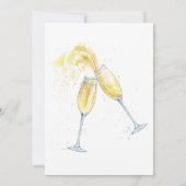 Brunch en Bubble Bridal Shower Invitation Kaart (Achterkant)