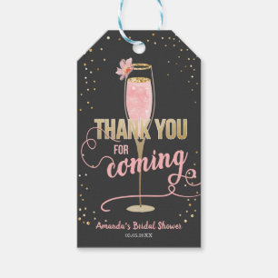 Brunch en Bubble Dank u Labels Vrijgezellenfeest Cadeaulabel