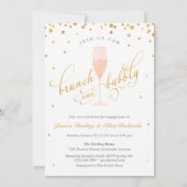 Brunch en Bubble Engagement Party Kaart (Voorkant)