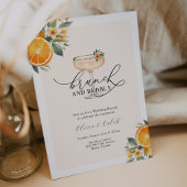 Brunch en Bubbly Bruiloft Brunch Uitnodiging