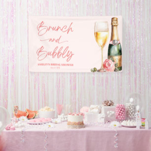 Brunch en Bubbly Mimosa Champagne Vrijgezellenfees Spandoek