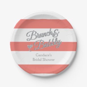 Brunch en Bubbly Vrijgezellenfeest 7 inch papier B Papieren Bordje