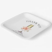 Brunch en Bubbly Vrijgezellenfeest dank u 9 "Squar Papieren Bordje (Gebogen)