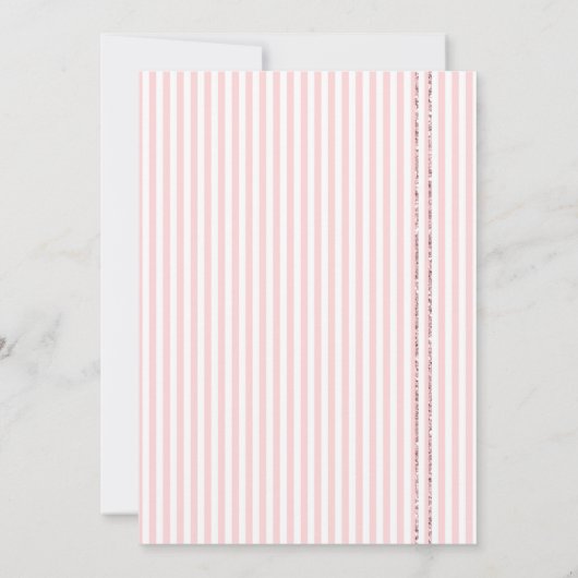 Brunch en Buig roze bubbels, harten en glitter Kaart (Achterkant)