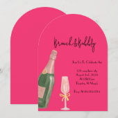 BRUNCH ET BUBBLY BRIDAL DOUCHE INVITATION (Devant / Derrière)